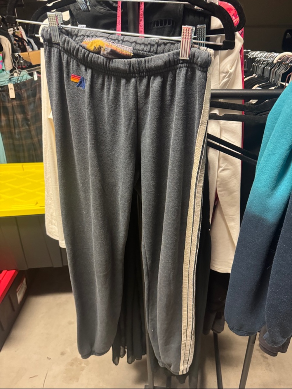 EUC Aviator Nation 5 Stripe Sweatpants. - Picture 1 of 7